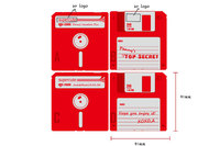 Superctue Silicona Floppy Disk Cup Mat Posavasos Decoración para el hogar Bar Accesorio