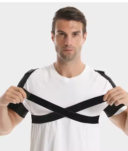 <span class=keywords><strong>Double</strong></span> épaulière de soutien de l'épaule en néoprène réglable avec logo personnalisé - Product Image 4