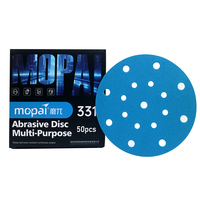 Yüksek Kaliteli M331 Mopai Seramik Gözenekli Filmli Flap Diskler 6 İnç 6 Delikli 150mm 1mm Kalınlıkta Islak/Kuru Su Geçirmez Mavi OEM Yüksek