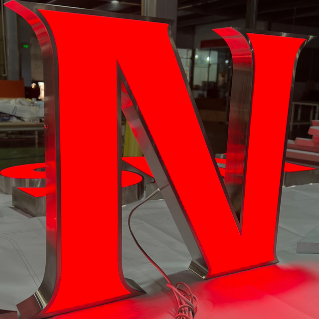 3D LED Light Box for Advertising, Custom Acrylic Luminous Letter Sign with Neon Lights for Shop Decoration