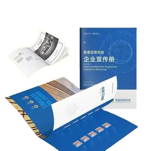 Impressão de caixa de papel revestido dupla face com desenho a4 art brochura