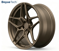 Jantes monobloc forgées bronze mat à rayons multiples, multi-PDC 5*108/112/114.3/115/120/130 pour voitures sport et SUV
