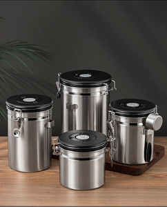 Réservoir de stockage sous vide d'échappement unidirectionnel pour les grains de café lait en poudre couvercle de bouteille de stockage scellable pour le stockage de poudre de café - Product Image 4