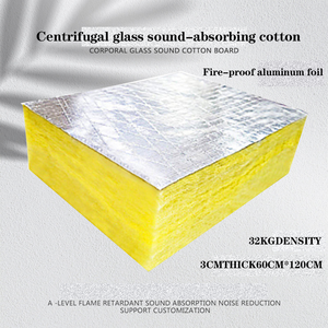 <span class=keywords><strong>Panneaux</strong></span> sandwich d'isolation acoustique pour application extérieure moderne, en <span class=keywords><strong>laine</strong></span> <span class=keywords><strong>de</strong></span> <span class=keywords><strong>verre</strong></span> ignifuge carrée <span class=keywords><strong>de</strong></span> 50 mm, isolation thermique - Product Image 5