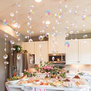 Bong bóng trong suốt vòng hoa Nàng Tiên Cá bên trang trí màu phẳng cutouts treo <span class=keywords><strong>Streamer</strong></span> cho sinh nhật lễ Rửa Tội đám cưới Đại Dương - Product Image 1