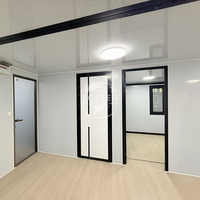Maison préfabriquée en conteneur d'acier certifiée SAA, 2 chambres, kit de maison préfabriquée avec application commerciale, design extensible de luxe