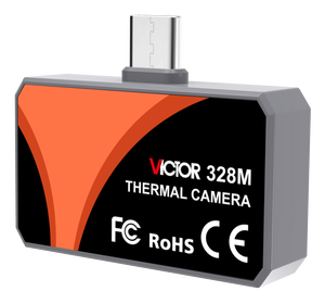 Caméra thermique pour smartphone VICTOR 328M, -20 ℃ ~550 ℃ Résolution 96×96, application d'analyse de la température prise en charge - Product Image 2