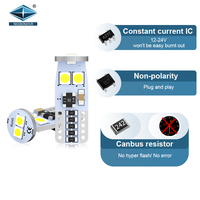 BJ-Luz Led Universal para coche, 6000K, 3030, 6SMD, 194, W5W, T10, 5W5, 12V, 24V
