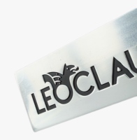 Plaque signalétique métallique en aluminium épais, anodisée argent brillant, personnalisée pour presse à huile, avec adhésif