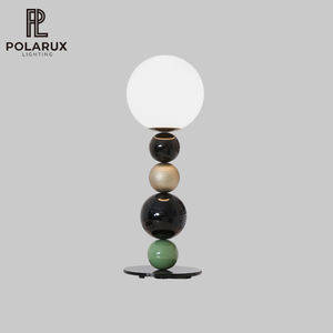 <span class=keywords><strong>Lampe</strong></span> de table nordique moderne créative pour chambre à coucher, hôtel, en métal et verre, LED, haute qualité, nouvelle, unique, stable, boules rondes empilables - Product Image 1