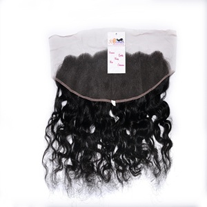 Cheveux humains indiens vierges remy, corps deep wave bouclé brésilien transparent mince HD lace closure frontal pour femmes, prix de gros - Product Image 2