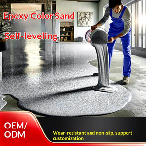 Peinture liquide autolissante époxy couleur sable pour sols en marbre, idéale pour ateliers domestiques, sols en <span class=keywords><strong>ciment</strong></span> et extérieurs résistants à l'usure - Product Image 4