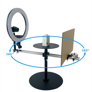 Plataforma Giratoria Profesional de 360 Grados con Varilla de Acero Inoxidable para Fotografía, Cabinas de Video, Estudio Negro, Exhibición - Product Image 2