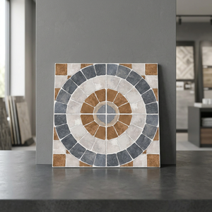 Export Quality 40x40cm Embossed Rustic Porcelain Tiles - 9mm Non-Slip Digital Parking <b>Floor</b> Tiles for Outdoor Use - Product Image 1