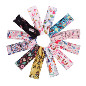 Serre-têtes pour enfants en coton à motif de dessin animé, bonne élasticité, usage quotidien, style européen et américain, accessoires pour cheveux pour enfants - Product Image 1