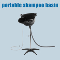 Support métallique réglable en hauteur pour lavage de cheveux, design durable, idéal pour salon – Meilleure vente