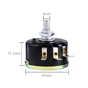 WX111(030) 4K7 4.7K <span class=keywords><strong>Ohm</strong></span> Résistance Potentiomètre électrique bobiné 3w - Product Image 2