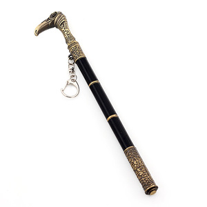 Assassin's Creed Syndicate bastón <span class=keywords><strong>espada</strong></span> 22CM Full Metal sin afilar llavero escritorio decoración modelo arma Cosplay Prop - Product Image 6