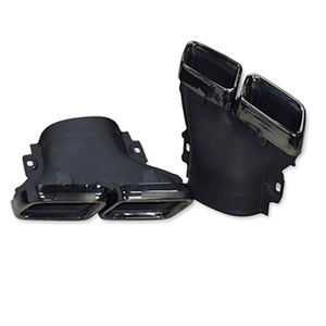 2017 2020 Mercedes E-Class W213 AMG E63 ống xả nâng cấp ống xả bằng thép không gỉ hình vuông màu đen - Product Image 3