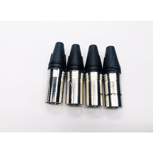 XLR erkek mikrofon fişi ses kablosu konektörü nikel kaplama OFC fiş ses soket aperatif fiş DMX 3 Pin XLR-<span class=keywords><strong>M</strong></span> mikrofon konnektör - Product Image 1