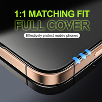 Protection d'écran 2.5D pour iPhone 15 Pro Max, anti-espionnage, anti-traces de doigts, accessoire de téléphone portable, verre trempé
