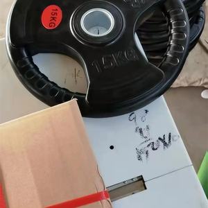 Mancuernas para Ejercicio Físico, Discos de Peso Recubiertos de Goma con Tres Orificios - Product Image 4