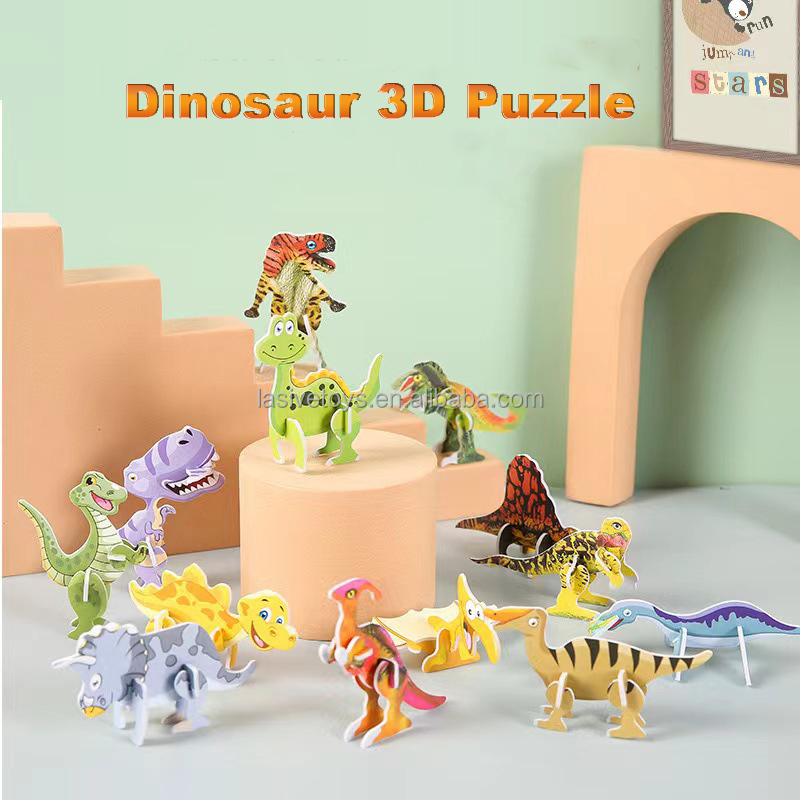 Puzzle de dinosaure 10 pcs/bag