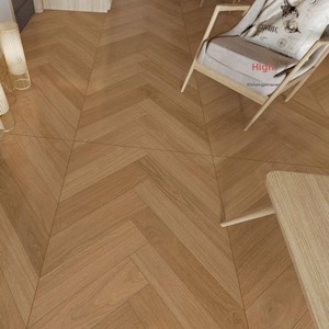 Azulejos de Cerámica Estilo Rústico/Wabi-sabi con Diseño de Espiga, Aspecto de Madera, Acabado Mate, <0.5% de Absorción de Agua, 600x1200, Estilo Parqué - Product Image 4