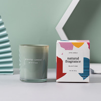 Coffret cadeau de bougies parfumées en cire de soja, faites à la main, dans un bocal en verre, bougie aromatique à base de cire végétale pour la décoration de la maison et les cadeaux