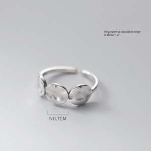 Bague Vintage en argent thaïlandais ovale à Surface lisse pour femmes, bagues réglables, bijoux fins pour cadeaux en argent Sterling 925 - Product Image 5