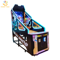 Console de basket-ball électronique Golden Hand Arcade : Machine de tir classique de style street, avec panneau de jeu réglable pour centres de jeux