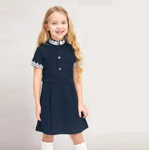 Kızlar için okul kıyafetleri ilk gün elbiseler toptan özel okul üniforması elbise togirl kız öğrenci giysileri anaokulu