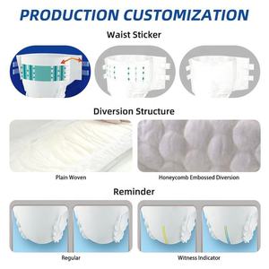 Couches absorbantes pour adultes imprimées, extra absorbantes, anti-fuites, en tissu non tissé, pour femmes et hommes, qualité usine, les plus épaisses - Product Image 4