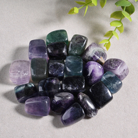 Spécimen de fluorite arc-en-ciel de couleur mélangée naturelle en vrac vente de gros