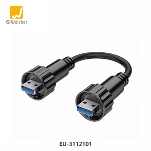 E-Weichat <strong>Usb</strong> Male and Female Cable Waterproof <strong>Connector</strong> <strong>USB</strong> 3.0 <strong>a</strong> Female Interlocked <strong>Type</strong> Female <strong>USB</strong> <strong>Connector</strong> - Product Image 3