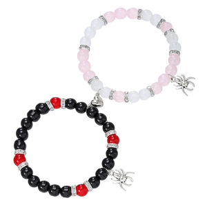 Buona qualità amicizia ragno amore braccialetto magnetico gatto perline elastico regolabile coppia braccialetto per regalo - Product Image 4