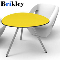 Bureau de laboratoire Brikley 12 mm en HPL, plateau de table en stratifié phénolique antistatique pour laboratoire informatique