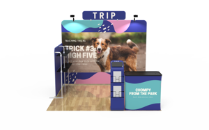 בצד קיר מדפים 10 * 10ft l צורה ניידת מסחר בפינה - Product Image 3