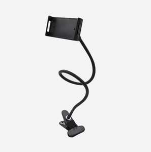Dayanıklı Metal Gooseneck telefon kelepçe tutucu esnek cep telefonu ve iPad standı pratik yatak masası ve araç tutucu kelepçe - Product Image 1