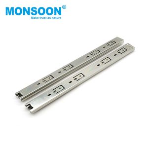 heavy duty <b>drawer</b> rail 3 fold full extension hydraulic <b>drawer</b> runner 30mm kitchen ball bearing hanging <b>drawers</b> guides - Product Image 5