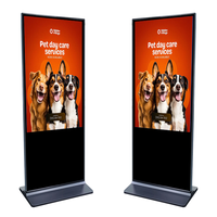 Kiosque numérique LCD LED pour affichage de contenu dynamique en magasin et restaurant, avec animation, pour centres commerciaux, sur pied, Android 11