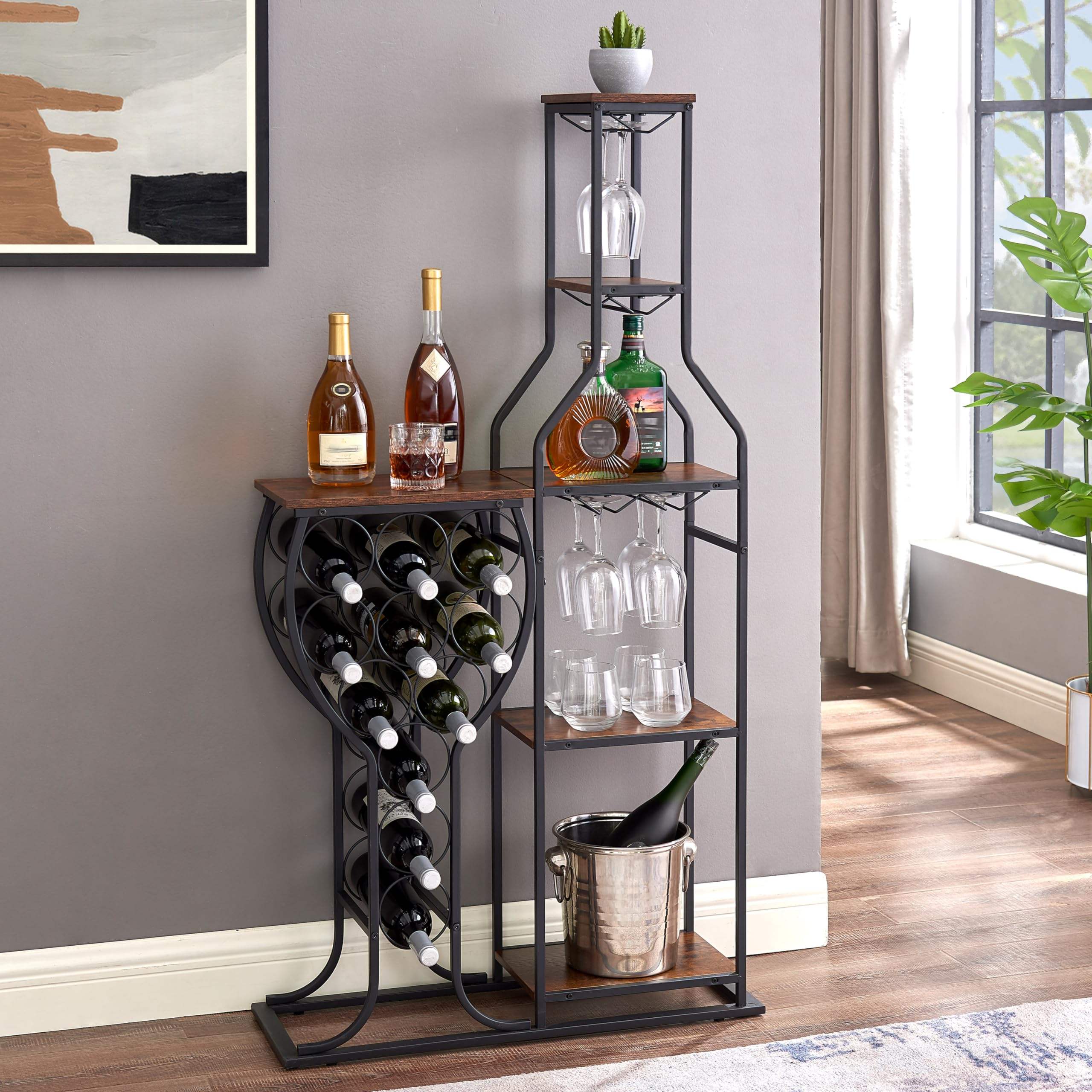 Mini Bar Racks Stylish Storage for Your Home or Business