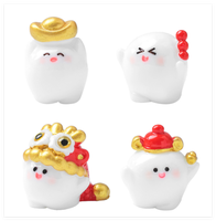 Figuras Decorativas de Resina de Hadas para Casa de Muñecas en Miniatura 3D de Dibujos Animados, Juguetes y Decoraciones de Año Nuevo Chino 2026, Regalos para Niños