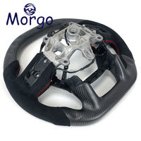 Accessoires d'intérieur Volant de voiture en fibre de carbone mat personnalisé pour Dodge RAM 1500 2500 3500 TRX Racing Style Design
