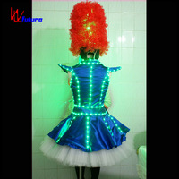 Robe de scène rétro style cirque avec éclairage LED pour bar, boîte de nuit, carnaval, défilé de mode, événement cosplay