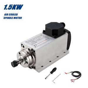 Moteur de broche CNC refroidi par air Zhong Hua Jiang 1.5KW ER16 carré 110V/220V, vente en gros directe usine pour perçage et gravure - Product Image 1