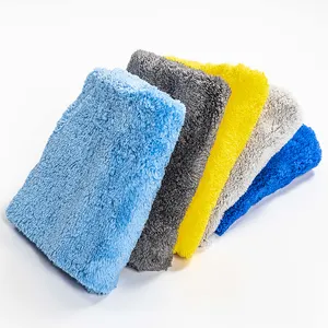 popular auto care plush 550gsm towel coral fleece microfiber towel for car drying