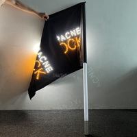 Drapeau lumineux LED personnalisé avec logo OEM pour fêtes, bars, salons, clubs, services VIP, affichage publicitaire, fournisseur de drapeaux lumineux