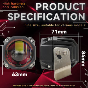 Feux de travail LED de haute qualité 30W, double couleur, lumière stroboscopique 3000lm, faisceau jaune et blanc, laser LED pour moto, camion, voiture - Product Image 5