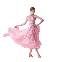 B-19422 Adulte femme norme nationale robe de danse de salon moderne danse valse costumes stretch robe grande taille à vendre